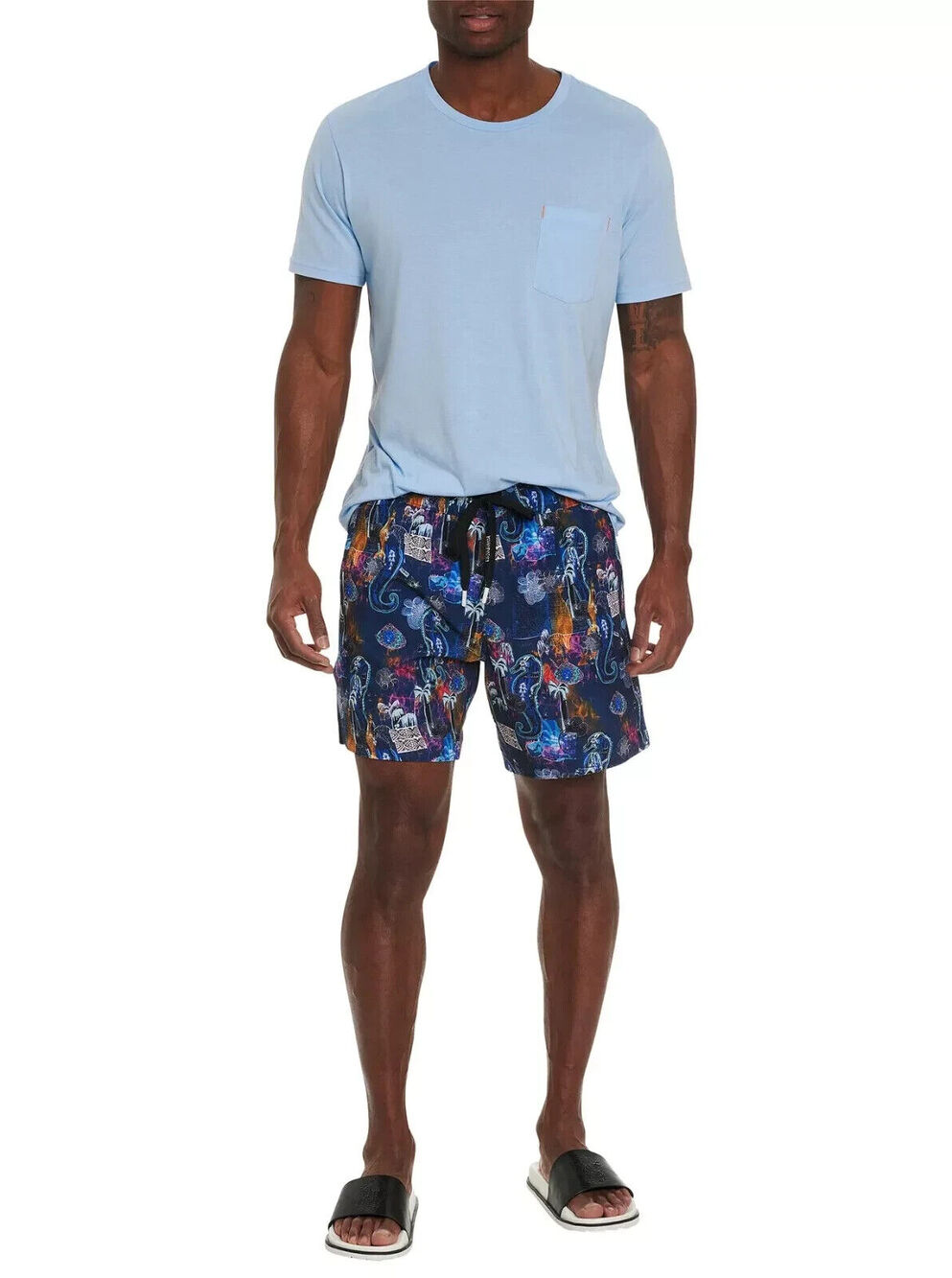 NWT Robert Graham Under The Sea Swim Shorts 3XL Multicolor Seahorses Classic Fit